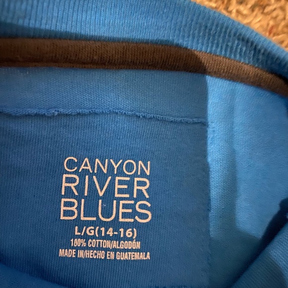 Boys Canyon River Blues long sleeve shirt in size 14-16, like new condition - Picture 3 of 3